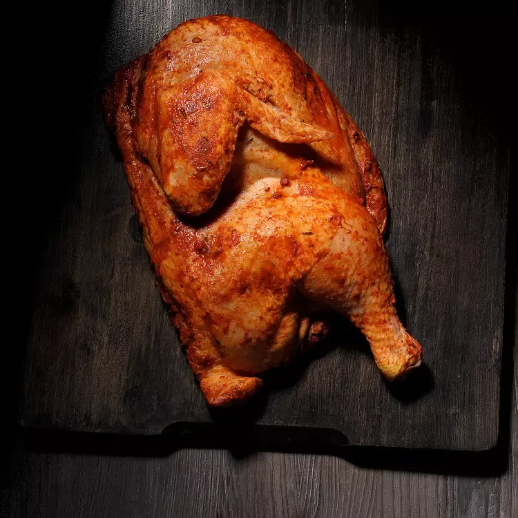 Demi poulet à la braise